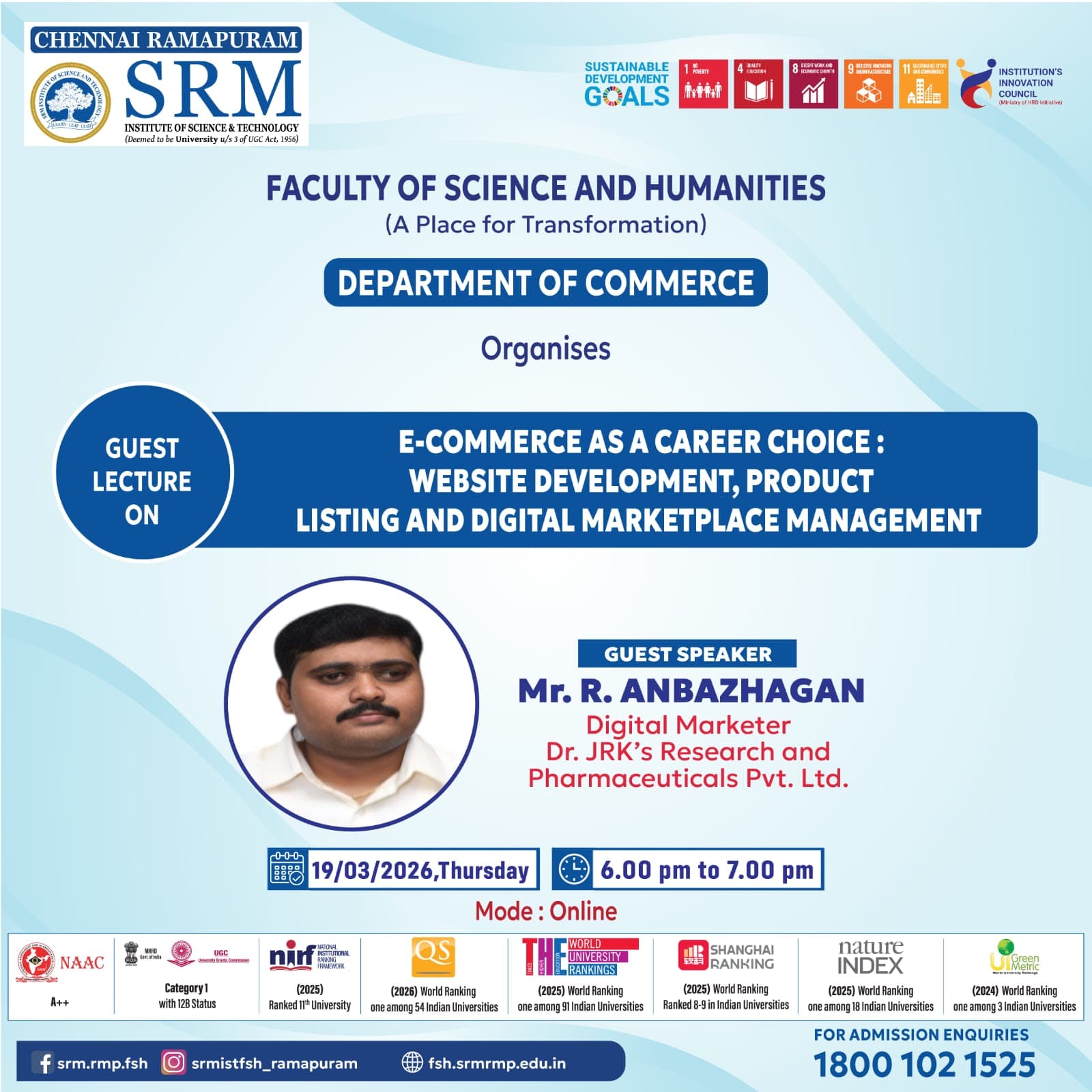 E- Commerce as a career choice: website development, product listing, and digital marketplace management
