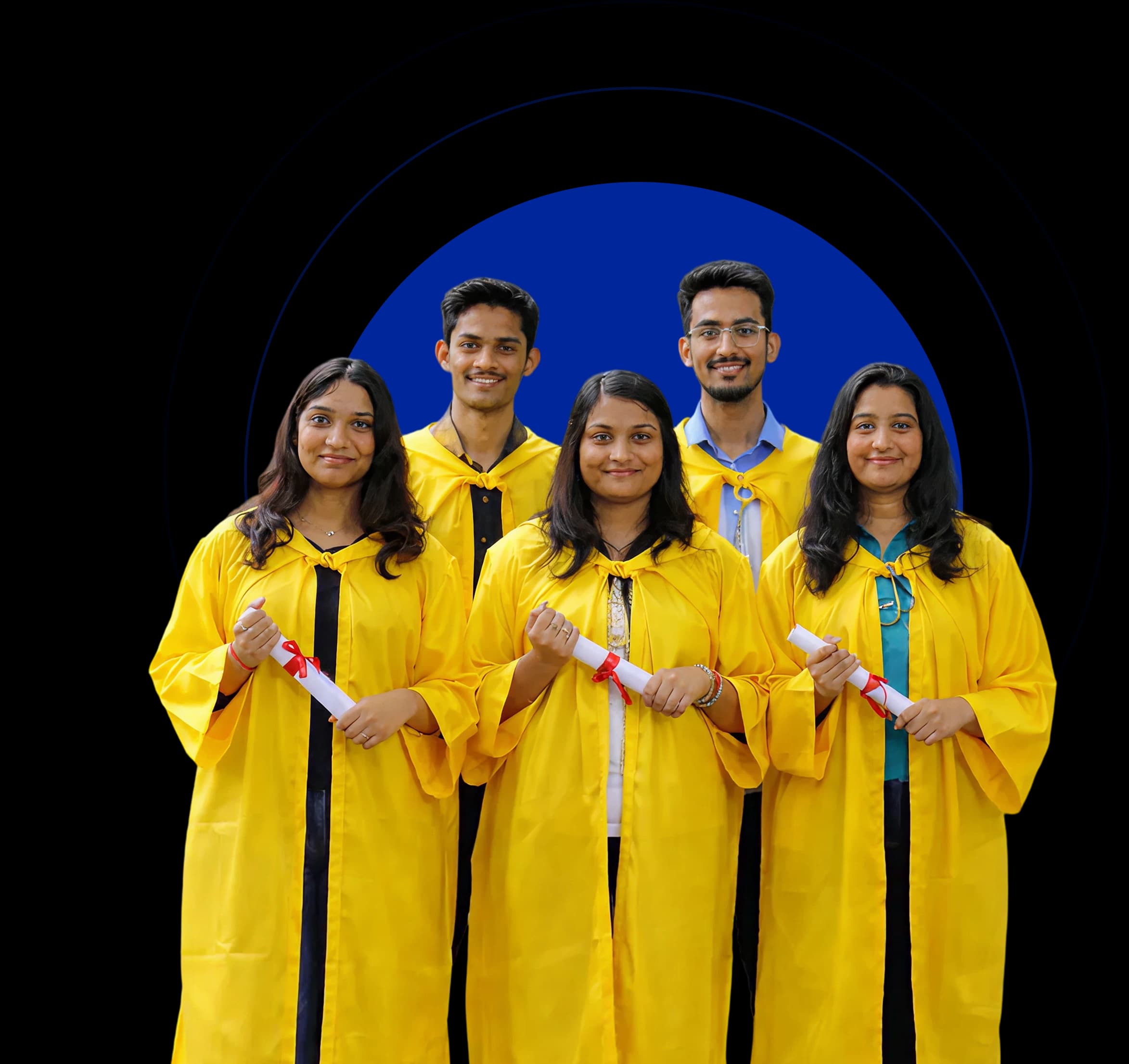 Students ready for admissions