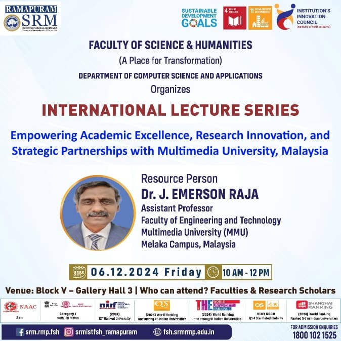 International Lecture Series on Empowering Academic Excellence: Research Innovation, and Strategic Partnerships at Multimedia University, Malaysia
