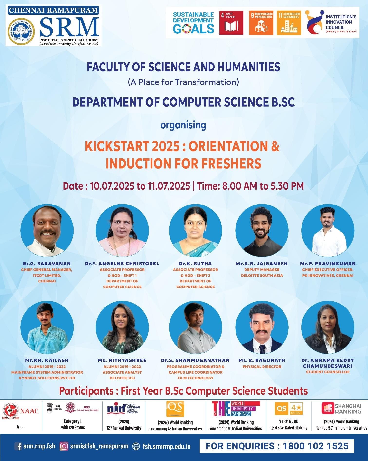 Kickstart 2025: Orientation and Induction for Freshers