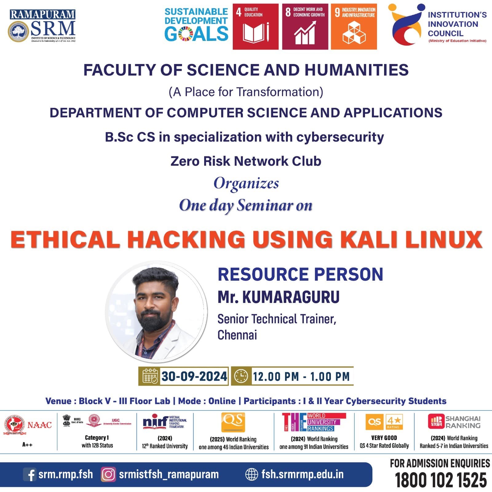 One day Seminar on Ethical Hacking using Kali Linux