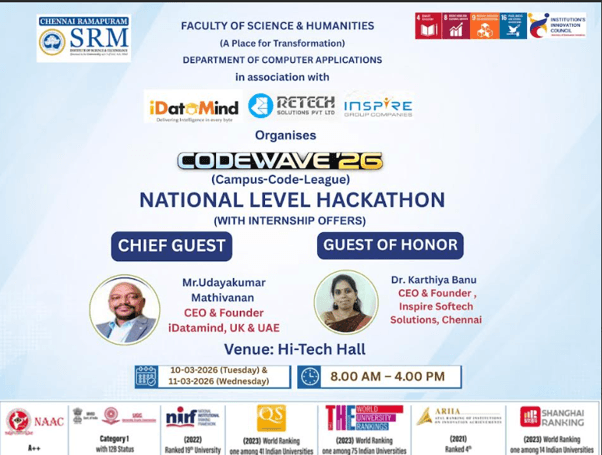 CODEWAVE’26 (Campus Code League) NATIONAL LEVEL HACKATHON