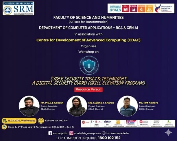 Workshop on Cyber Security Tools & Techniques – A Digital Security Guard (Skill Elevation Program)