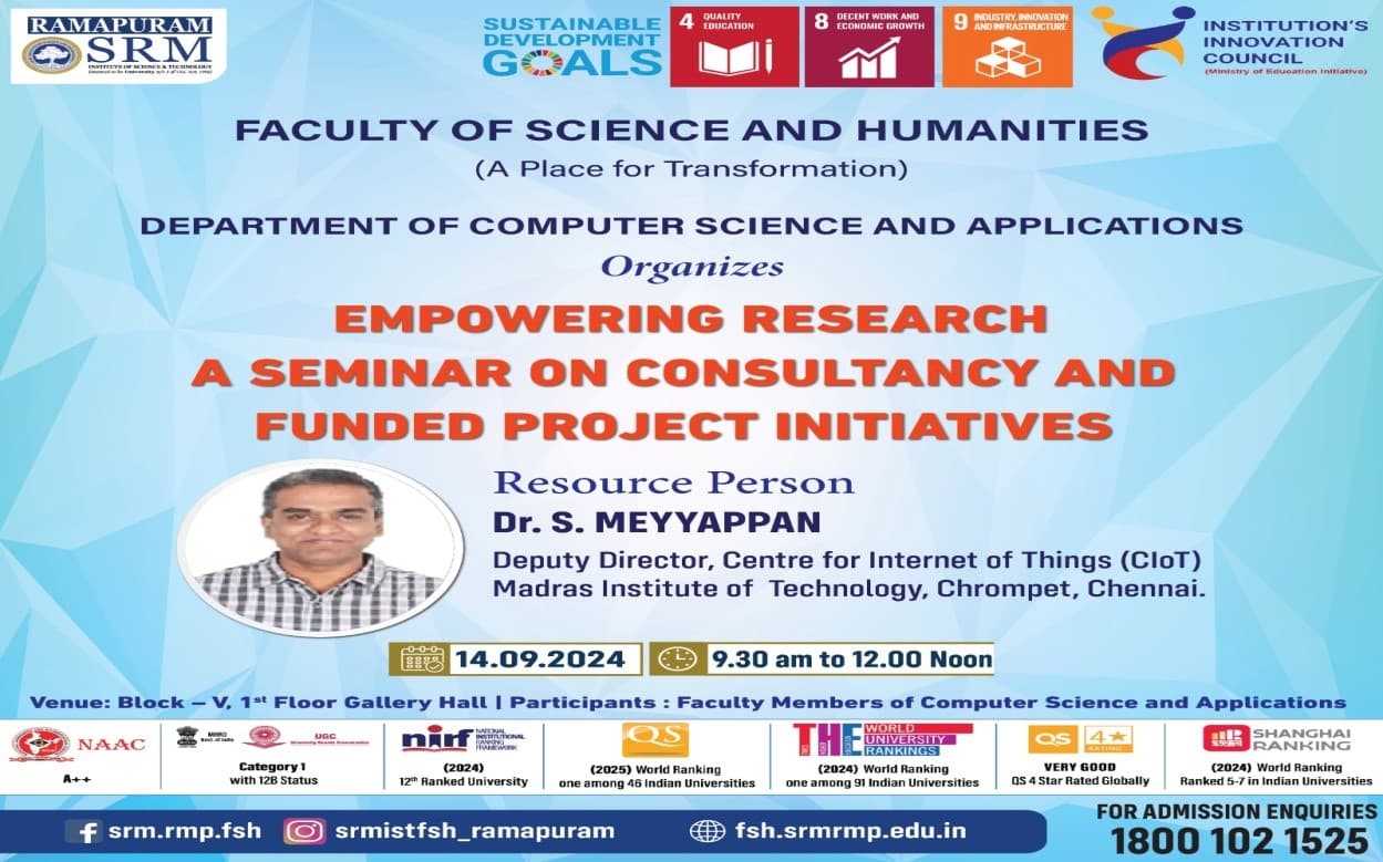 Empowering Research – A seminar on Consultancy and Funded Project Initiatives