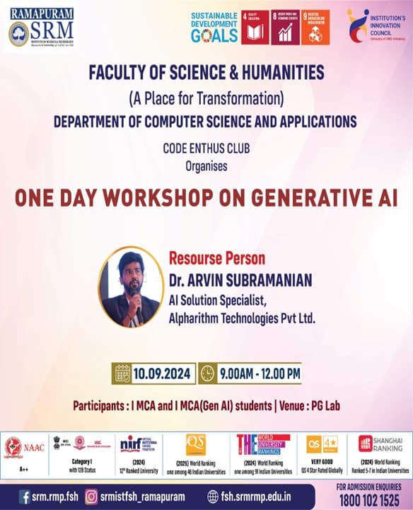 One day workshop on Generative AI