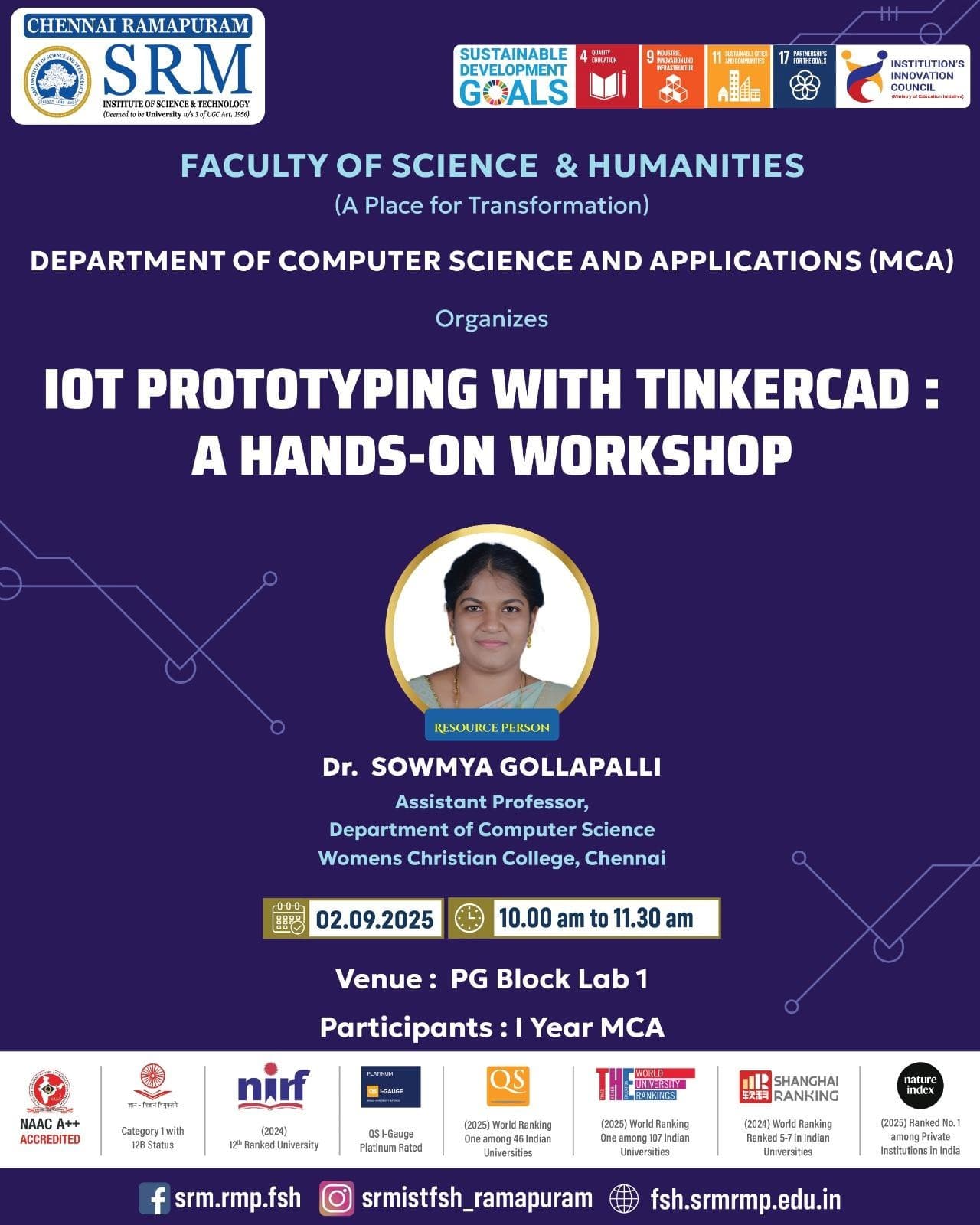 One Day Hands-on Workshop On IoT Prototyping With Tinkercad