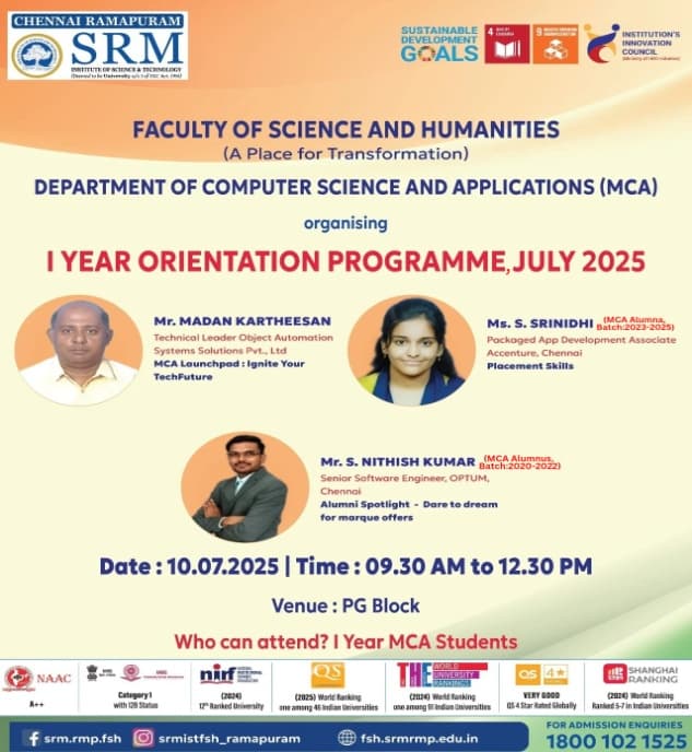 I YEAR ORIENTATION PROGRAMME