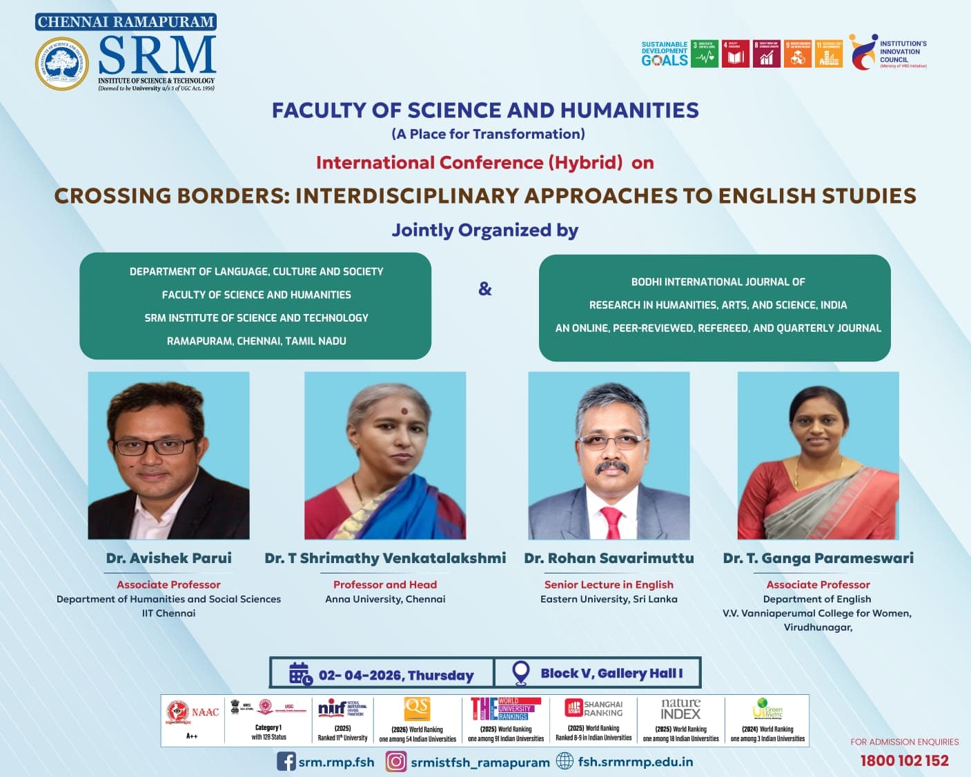 Crossing Borders: Interdisciplinary Approaches to English Studies