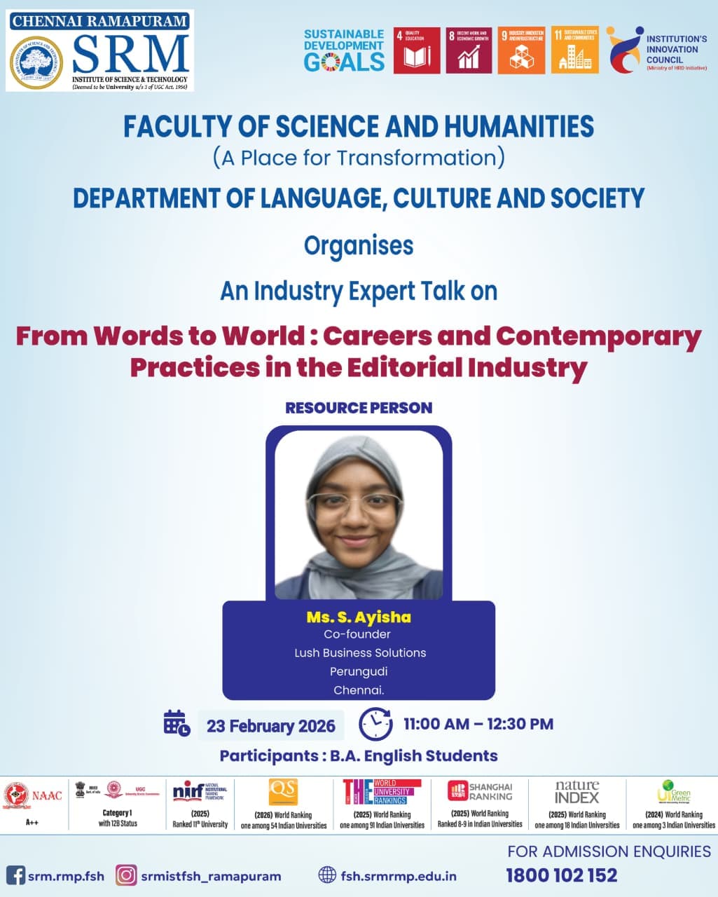 INDUSTRY EXPERT TALK – From Words to World