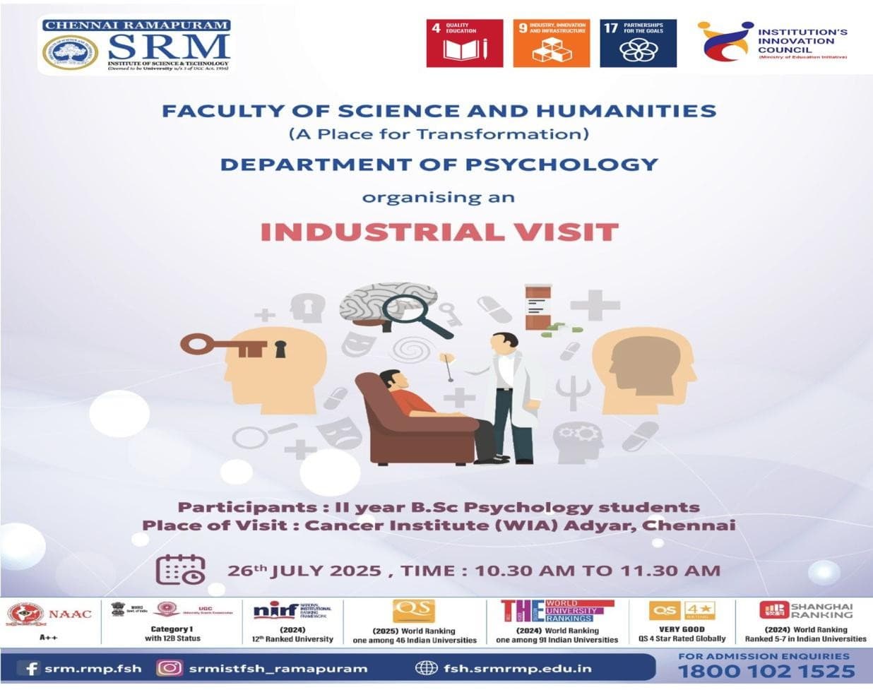 Industrial Visit – Cancer Institute